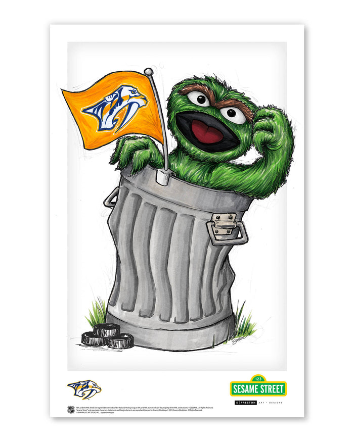 Oscar Rep Your Colours x NHL Predators Limited Edition Art Print