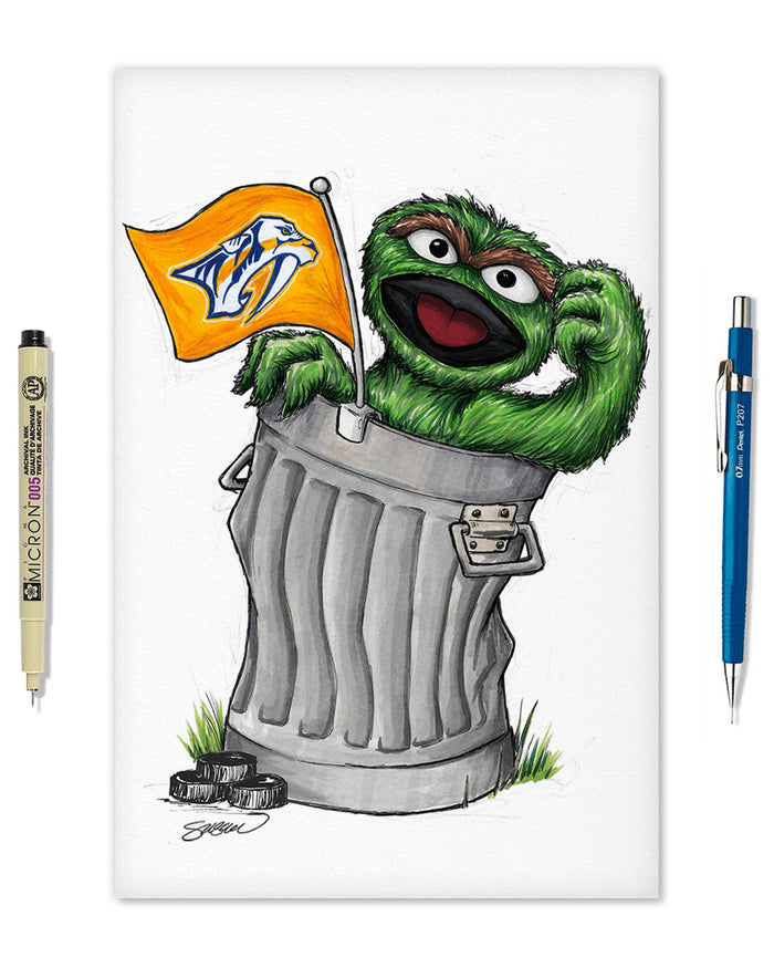 Oscar Rep Your Colours x NHL Predators Limited Edition Art Print