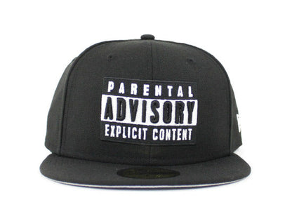 Parental Advisory Label New Era 59Fifty Fitted Hat (Gray Under Brim)