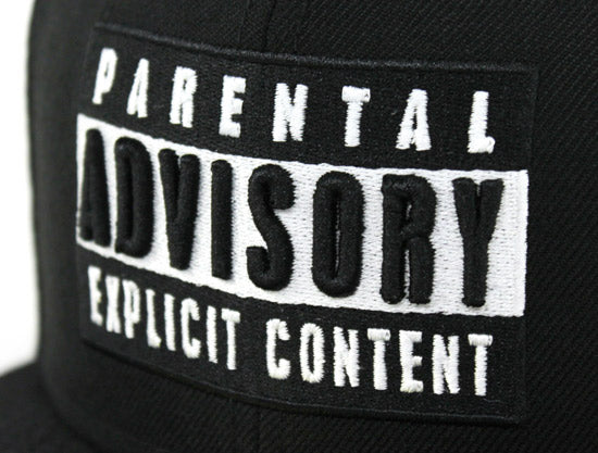 Parental Advisory Label New Era 59Fifty Fitted Hat (Gray Under Brim)