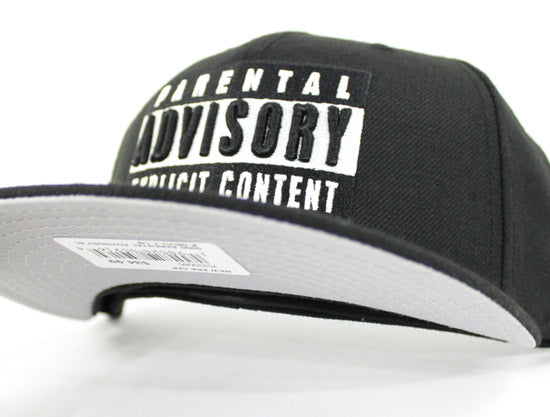 Parental Advisory Label New Era 59Fifty Fitted Hat (Gray Under Brim)