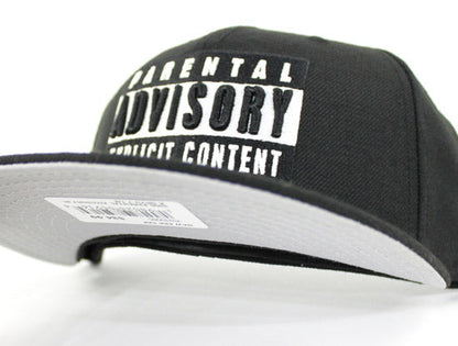 Parental Advisory Label New Era 59Fifty Fitted Hat (Gray Under Brim)