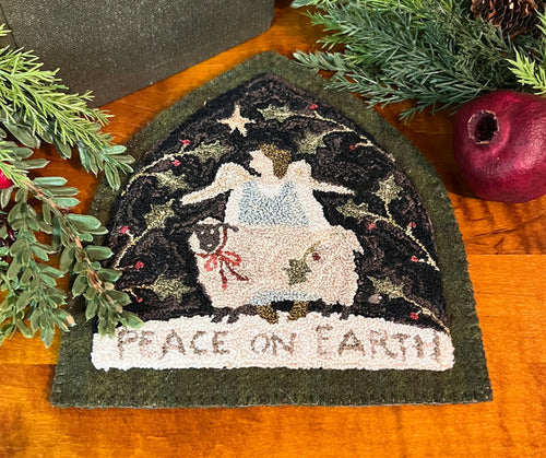PB-PN98 Punch Needle Peace on Earth Angel Mat