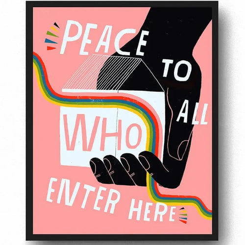 "Peace to All Who Enter Here” - 8.5x11 Art Print