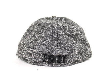 Penny One Cent New Era 59Fifty Fitted Hat (Shadow Tech Jet Black Air Foamposite Pro Tech Fleece Red Under Brim)