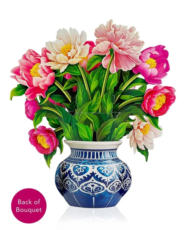 Peony Paradise Pop-Up Flower Bouquet Card
