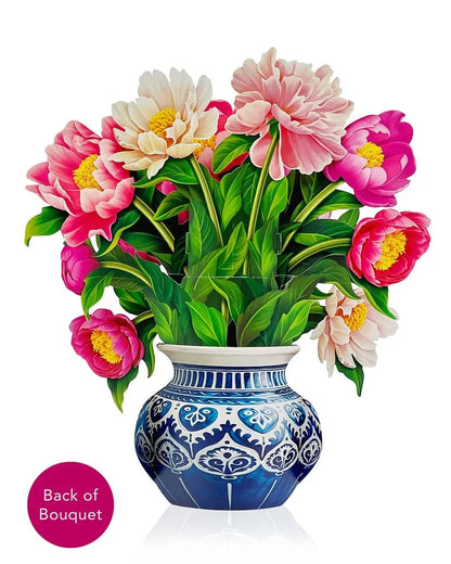 Peony Paradise Pop-Up Flower Bouquet Card