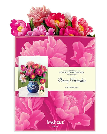Peony Paradise Pop-Up Flower Bouquet Card