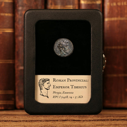 Phrygia, Tiberius (Second Emperor of Rome), AE Unit, Bull Reverse - 14 to 37 CE - Roman Provinces
