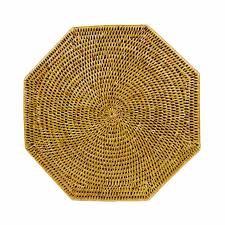 Caspari Octagonal Rattan - Honey