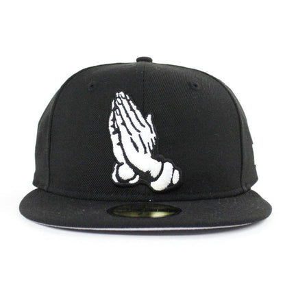 Praying Hands New Era 59Fifty Fitted Hat (Gray Under Brim)