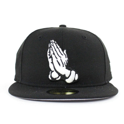 Praying Hands New Era 59Fifty Fitted Hat (Gray Under Brim)
