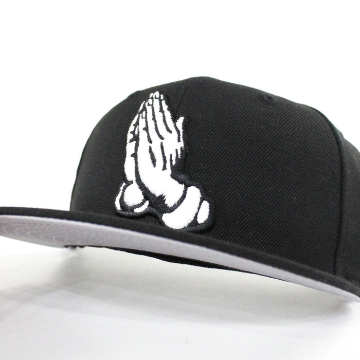 Praying Hands New Era 59Fifty Fitted Hat (Gray Under Brim)