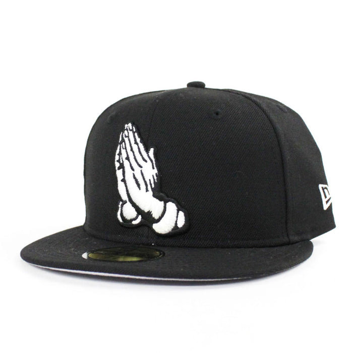 Praying Hands New Era 59Fifty Fitted Hat (Gray Under Brim)