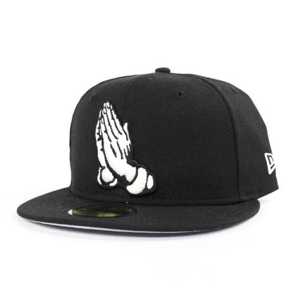 Praying Hands New Era 59Fifty Fitted Hat (Gray Under Brim)