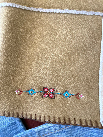 Pre-Loved Oshkosh Suede Embroidered Vest *Size 6 Youth - Deer Creek Mercantile