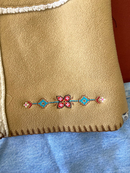 Pre-Loved Oshkosh Suede Embroidered Vest *Size 6 Youth - Deer Creek Mercantile