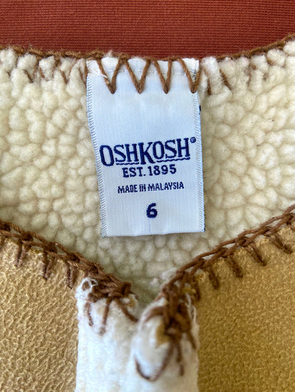 Pre-Loved Oshkosh Suede Embroidered Vest *Size 6 Youth - Deer Creek Mercantile
