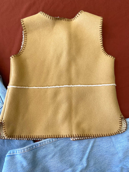 Pre-Loved Oshkosh Suede Embroidered Vest *Size 6 Youth - Deer Creek Mercantile