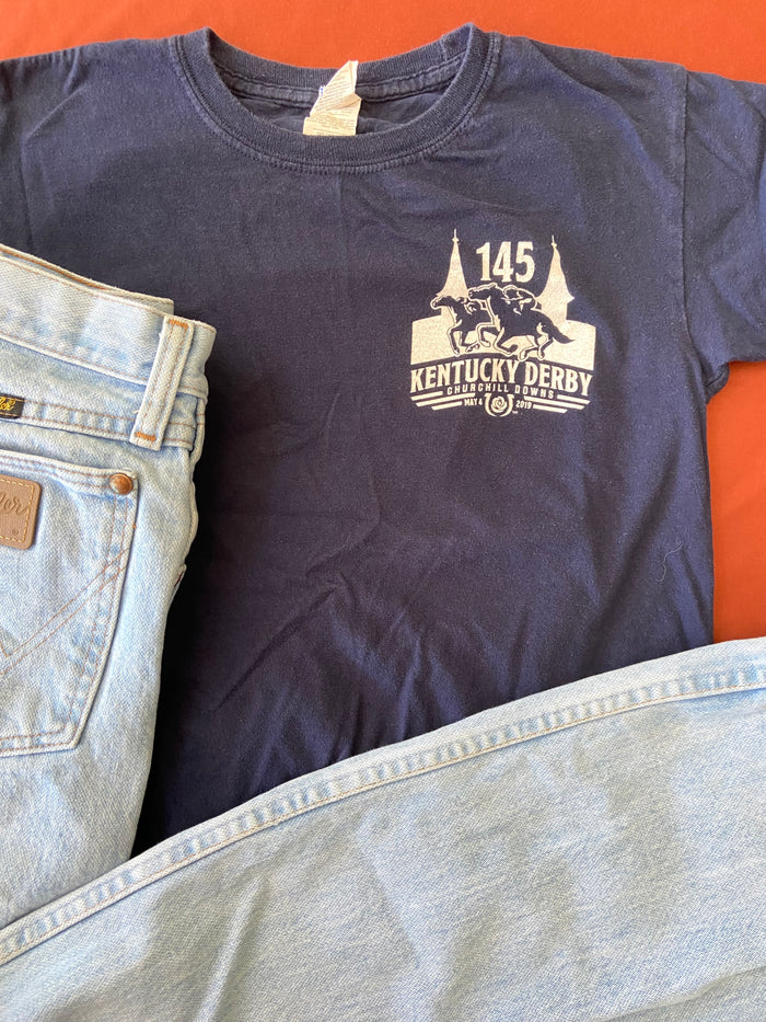 Pre-Loved Youth Kentucky Derby Graphic Tee *Size Small (Youth) - Deer Creek Mercantile