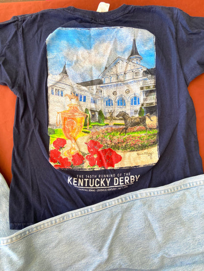 Pre-Loved Youth Kentucky Derby Graphic Tee *Size Small (Youth) - Deer Creek Mercantile