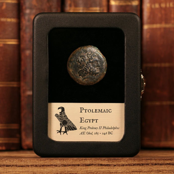 Ptolemaic Egypt, King Ptolemy II, AE Unit, Zeus & Eagle - 285 to 246 BCE - Ancient Egypt