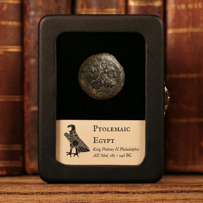Ptolemaic Egypt, King Ptolemy II, AE Unit, Zeus & Eagle - 285 to 246 BCE - Ancient Egypt