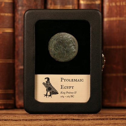 Ptolemaic Kingdom of Egypt, King Ptolemy II, AE Unit - 264 to 263 BCE - Ancient Egypt