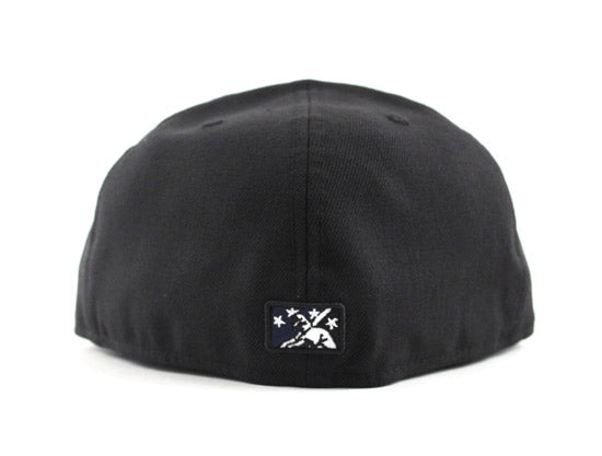 Quad Cities River Bandits New Era 59FIFTY Custom Fitted Hats (BLACK LIGHT NAVY GRAY UNDERBRIM)