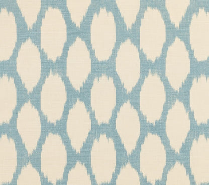 Quadrille Fabric: Adras Reverse - Custom New Soft Windsor Blue on Tinted Belgian Linen / Cotton