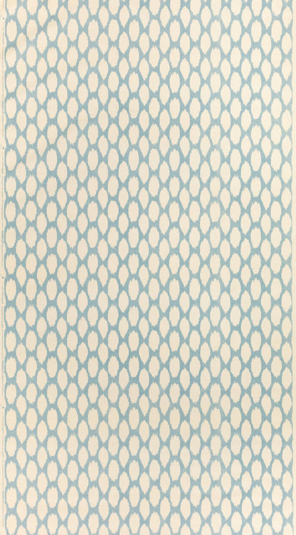 Quadrille Fabric: Adras Reverse - Custom New Soft Windsor Blue on Tinted Belgian Linen / Cotton