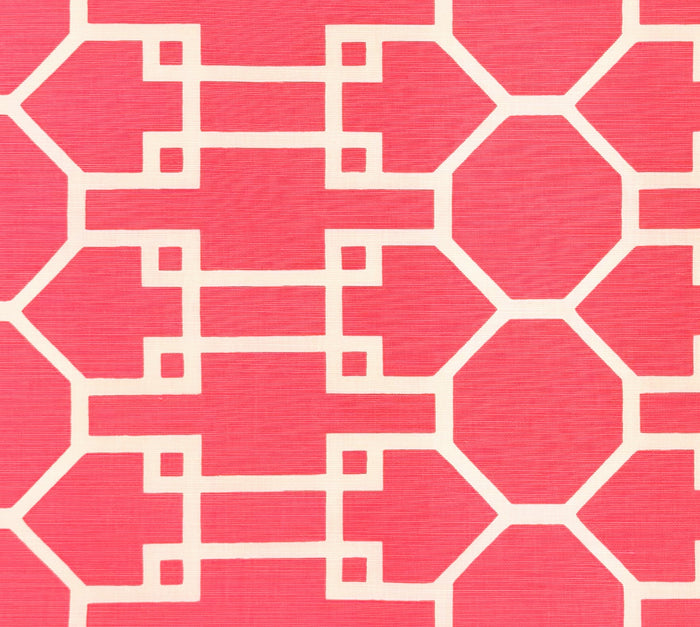 Quadrille Fabric: Brighton Reverse - Custom Watermelon on Tinted Belgian Linen / Cotton