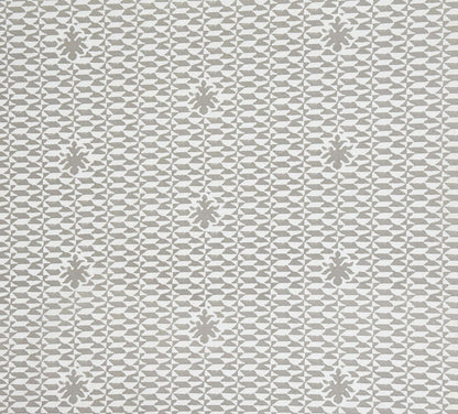 Quadrille Fabric: Carlo II - Custom Gray on White 100% Cotton Sateen