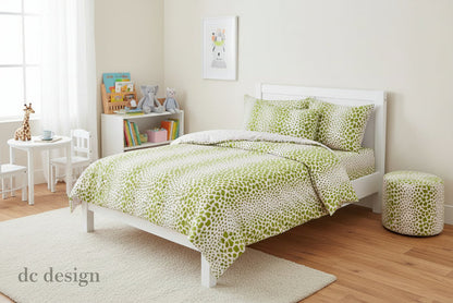 Quadrille Fabric: Cheetah - Custom Beige on White Belgian Linen / Cotton