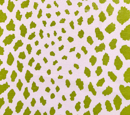 Quadrille Fabric: Cheetah - Custom Leaf on Tinted Belgian Linen / Cotton