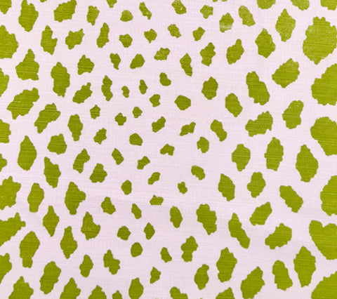 Quadrille Fabric: Cheetah - Custom Leaf on Tinted Belgian Linen / Cotton