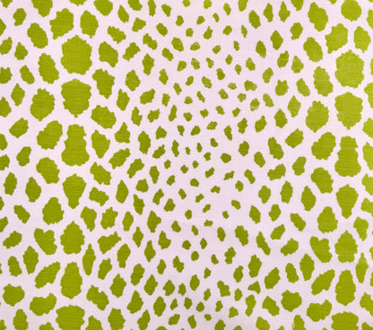 Quadrille Fabric: Cheetah - Custom Leaf on Tinted Belgian Linen / Cotton