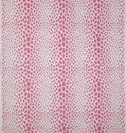 Quadrille Fabric: Cheetah - Lavender on White Belgian Linen / Cotton