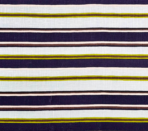 Quadrille Fabric: Lulu DK Catwalk II - Custom Multi Navy / Green / Beige