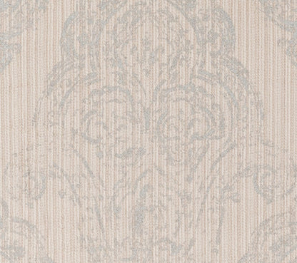 Quadrille Fabric: Macedonia Damask - Custom Silver on Velvet from Italy