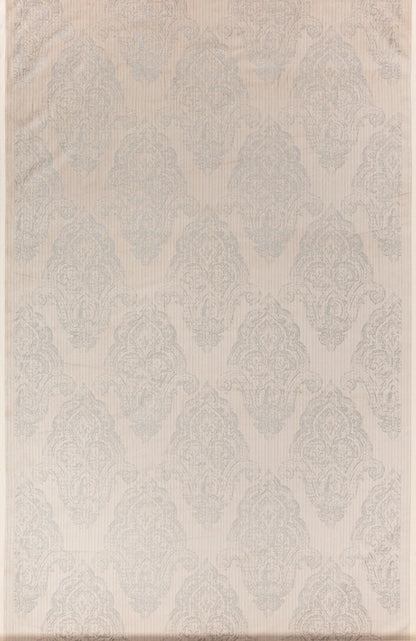 Quadrille Fabric: Macedonia Damask - Custom Silver on Velvet from Italy