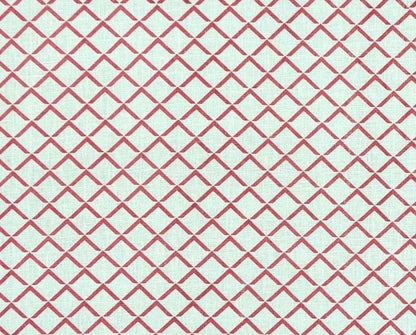 Quadrille Fabric: Terrace - Custom Watermelon on White 100% Linen