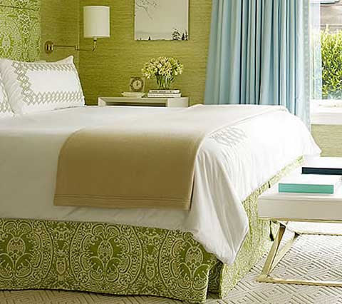 Quadrille Fabric: Veneto - Custom Apple on White Taj 100% Linen