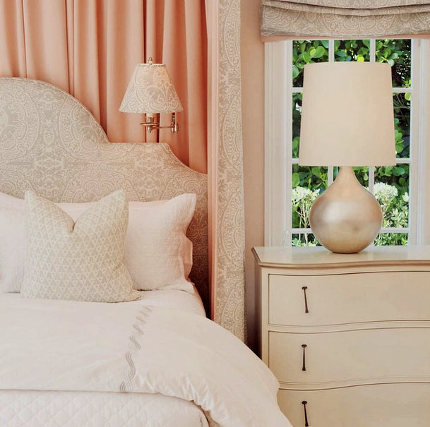 Quadrille Fabric: Veneto - Custom Apple on White Taj 100% Linen