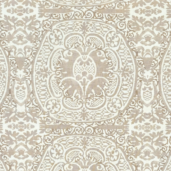 Quadrille Fabric: Veneto - Custom Pumice on Tinted 100% Linen