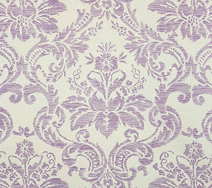 Quadrille Fabric: Victoria - Custom Soft Lavender on Tinted 100% Linen