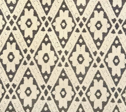 Quadrille Fabric: Viennese - Custom Gray on Tinted Belgian Linen / Cotton
