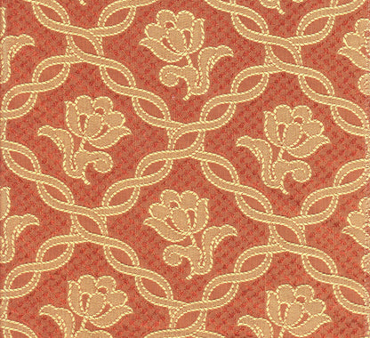 Quadrille Woven: Castille - Flame (Imported from Spain) DETAIL