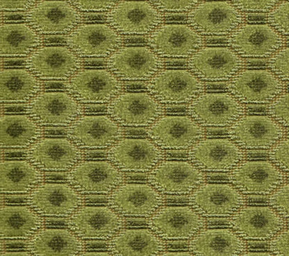 Quadrille Woven Fabric: La Coupole - Vieux Vert