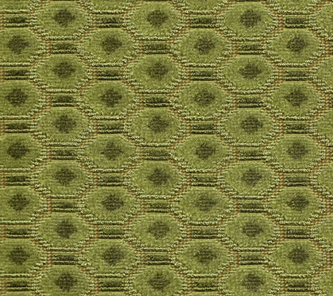 Quadrille Woven Fabric: La Coupole - Vieux Vert